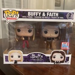 FUNKO POP TV/BUFFY THE VAMPIRE SLAYER - BUFFY AND FAITH Fall Convention 2017