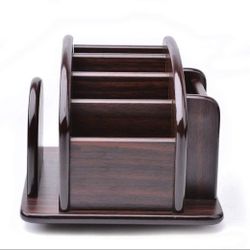 Wood Desktop Storage Organizer Caddy