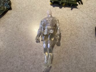 Clear Translucent Military Action Figure with Accessories
