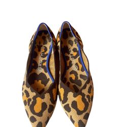 Rothy’s The Point Big Cat Cheetah Flats Size 9.5