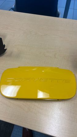 Front License Plate Filler Cover for a C5 Corvette (1997–2004).