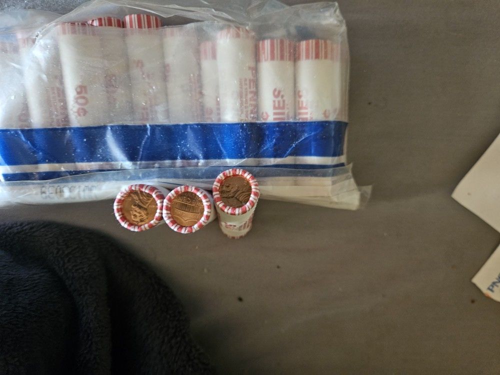 2025P Lincoln Cent Rolls.