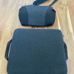 Purple Double Seat Cushion & Back Cushion 