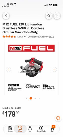 Milwaukee circular saw
