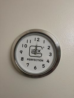Retro style Glock wall clock
