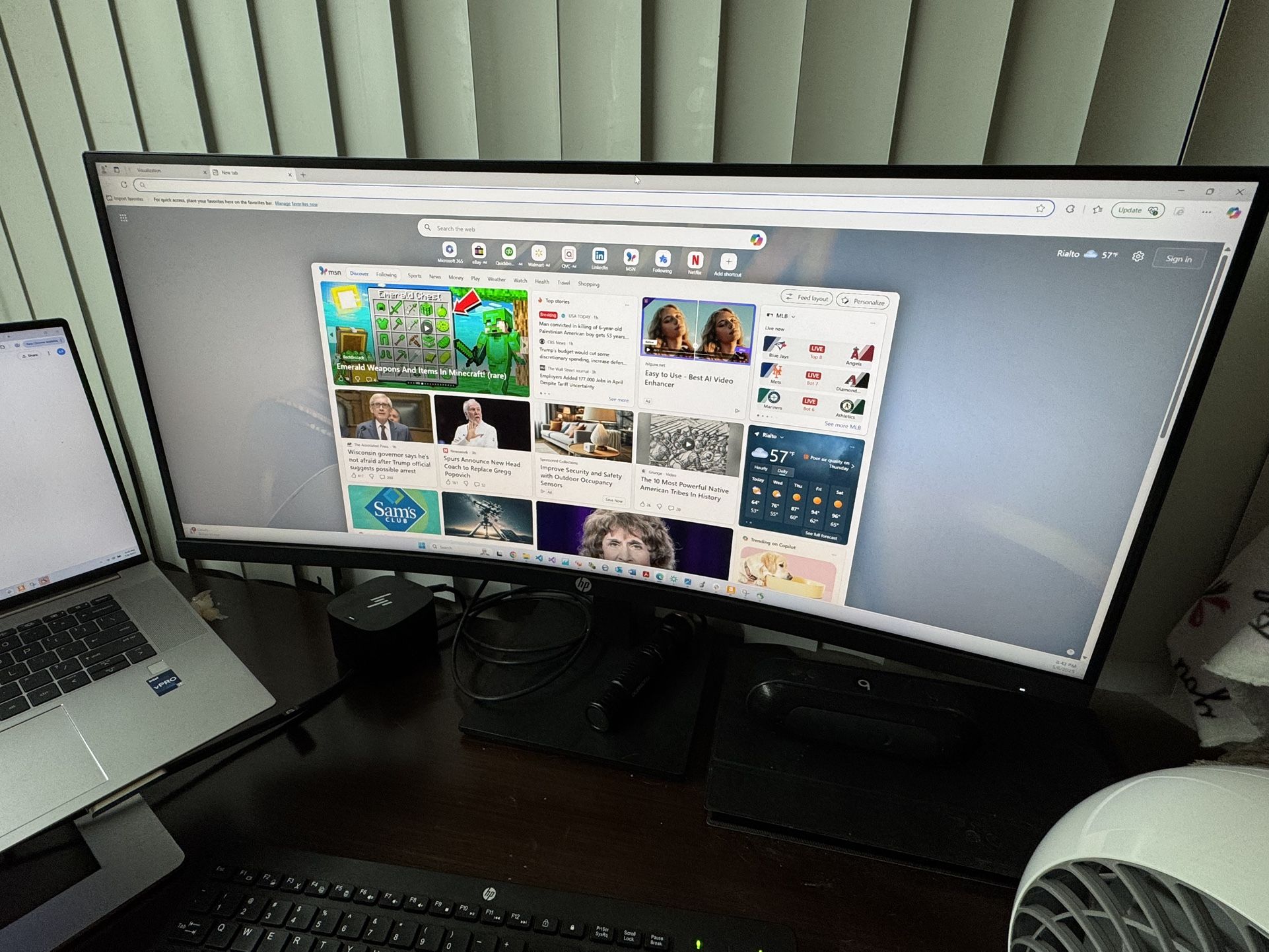 HP P34hc G4 WQHD USB-C Curved Monitor NEW