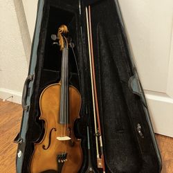 Musino Violin 4/4 Instrument Case Bow Shoulder Rest Music