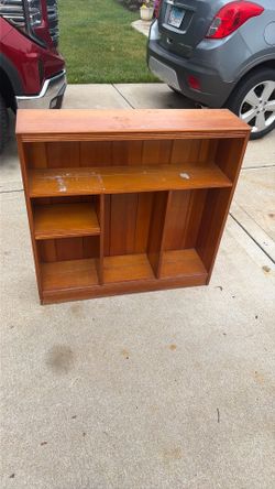 Retro wooden book case