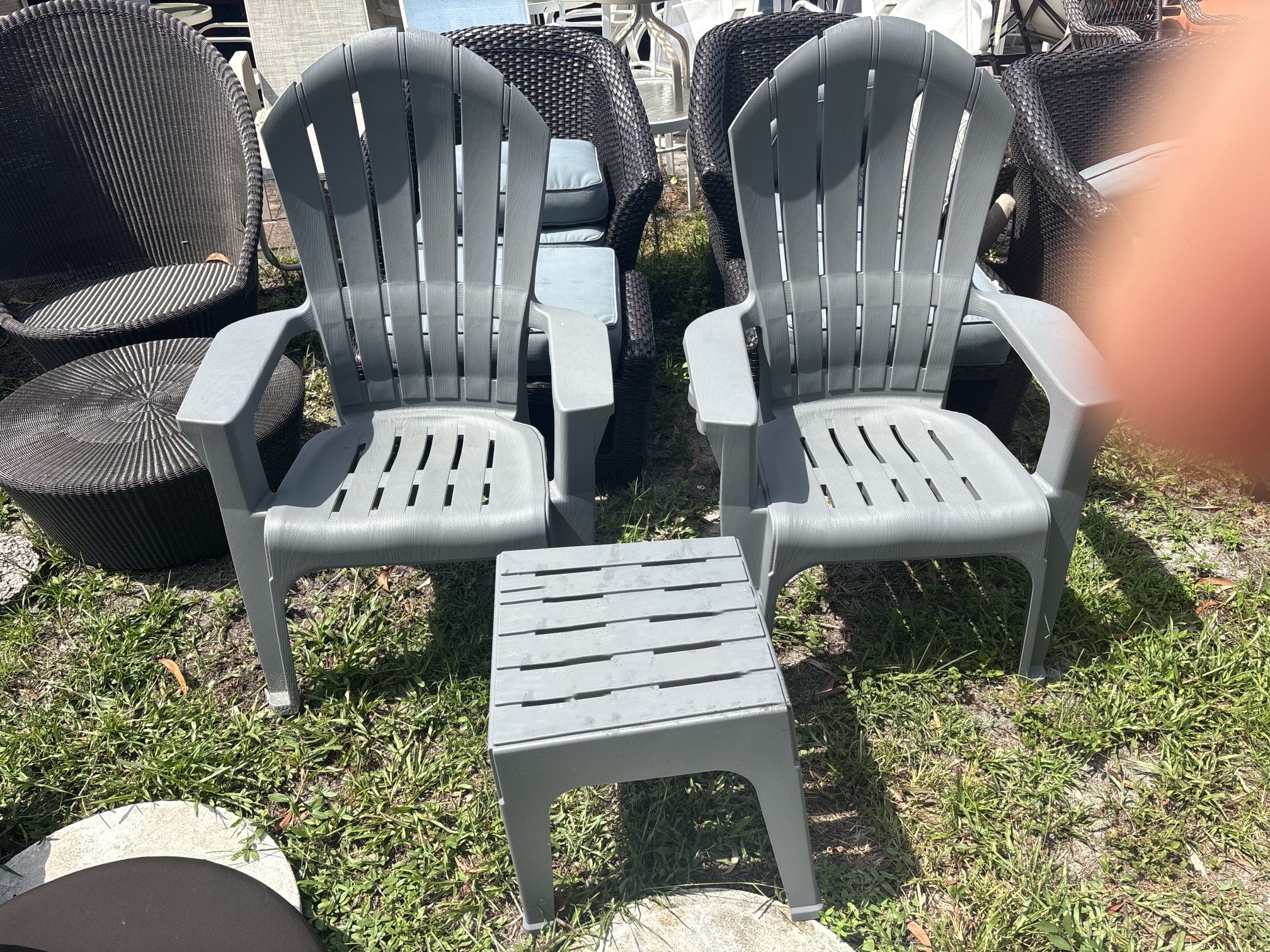 Outdoor Light Weight 3 Piece Patio Set