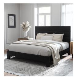 Brand new king size bed frame with brand new 12” pillow top mattress included