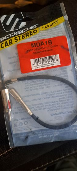 ($5) Scosche Mda1b Car Stereo Harness Adapter 1988-05 Gm Acro Delco Antenna