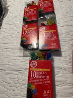 5 BOXES OF LED SMALL MULTICOLORED LIGHTS