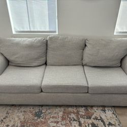 Grey Fabric Couch, Living Spaces