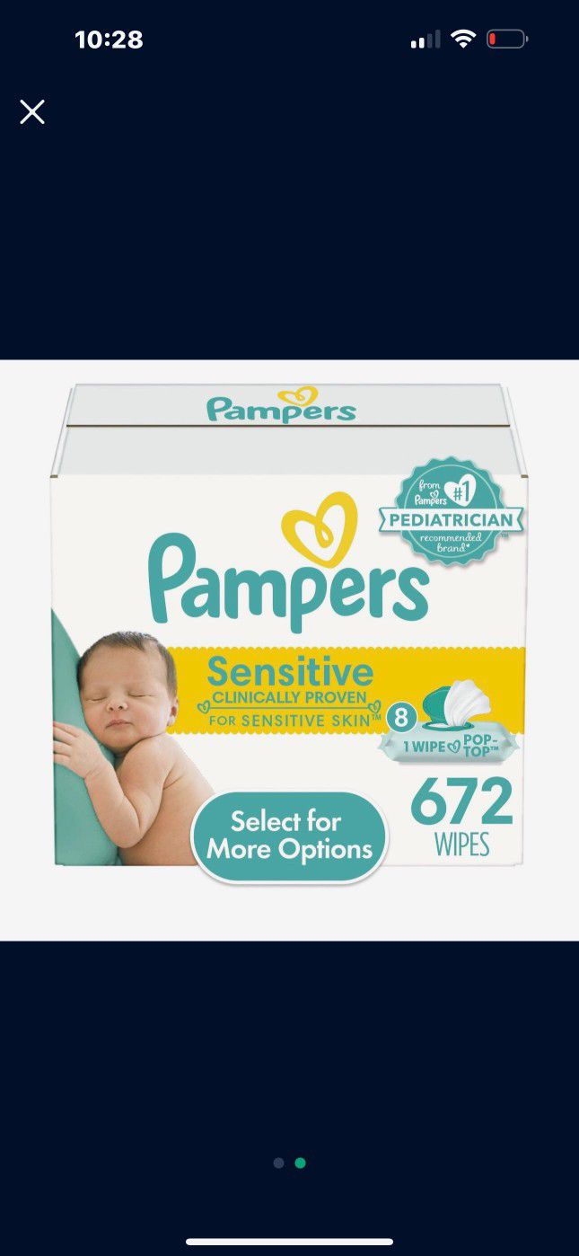 Infant diapers and wipis