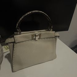 Fendi Mini Peekaboo bag without detachable snakeskin strap