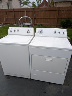 Whirlpool washer and gas dryer