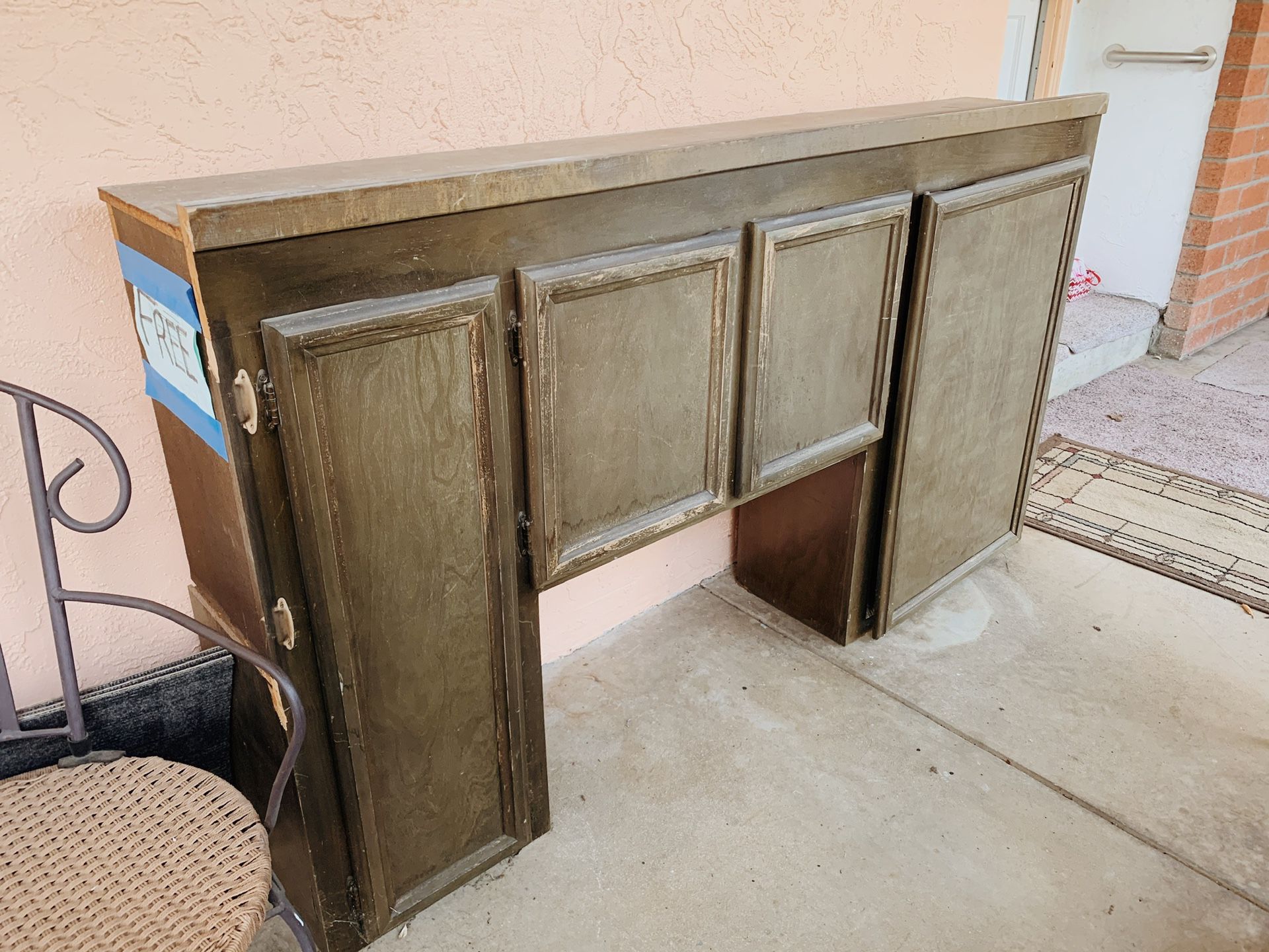 FREE SOLID WOOD CABINET