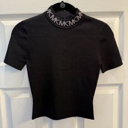Michael Kors Black Logo Crop Top