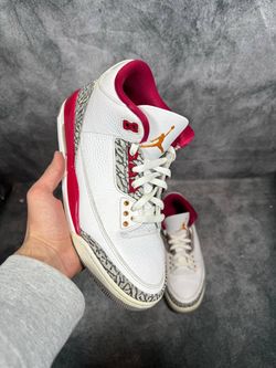 Jordan 3 cardinal red size 10