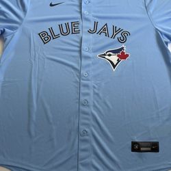 Toronto Blue Jays Sky Blue Baseball Jersey, New Men’s XL 