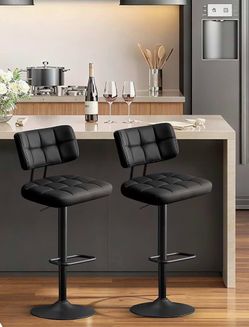 Swivel bar stools set of 2