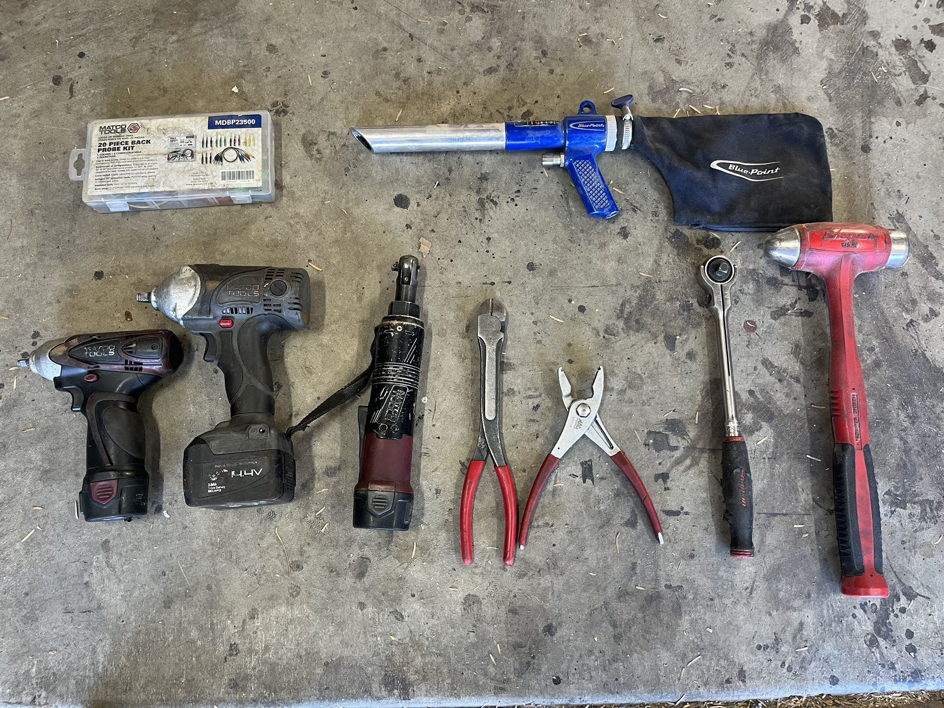 Mechanics tools Mix Snap on Mac Matco