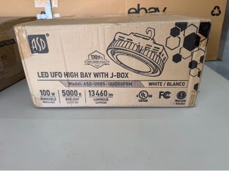 NIB ASD UFO HIGH BAY DIMMABLE  LIGHT W/ J-BOX