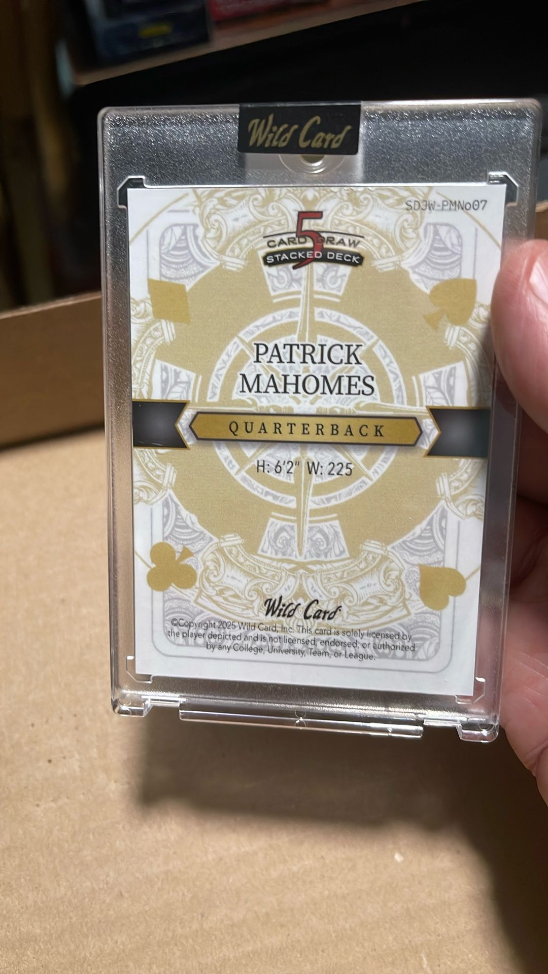 2025 Wild Card Patrick Mahomes 1/1 Super Rare Joker Card - www.desnorhaar.be
