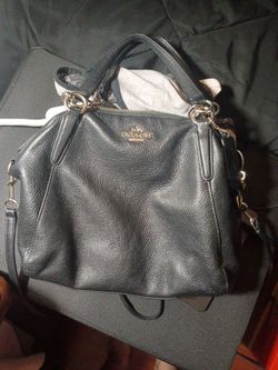 Coach Black Leather Handbag