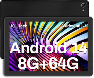 Android Tablet, 10 inch Tablet, 8GB RAM, 64GB ROM(Expand to 1TB). Octa-Core Processor, 5000mAh Battery, Android 14, 1280 * 800 IPS HD, 5MP+8MP Camera,