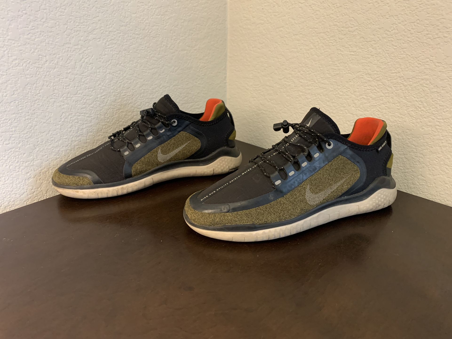 Nike Free RN 2018 Shield Running Sneakers AJ1977 300 Gray Shoes