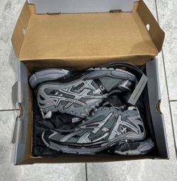 Balenciaga Runner in a grey/silver/black color way