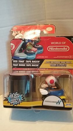 World of Nintendo Tape Racer Action Figure: Toad (Red)