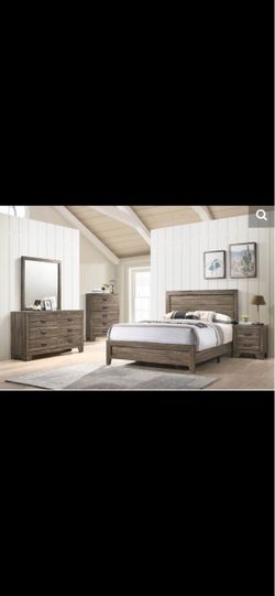 Bedroom set plus the mattress and a box spray Bedroom set plus the mattress and a box spray