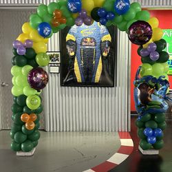 Happy Birthday Balloon Arch 