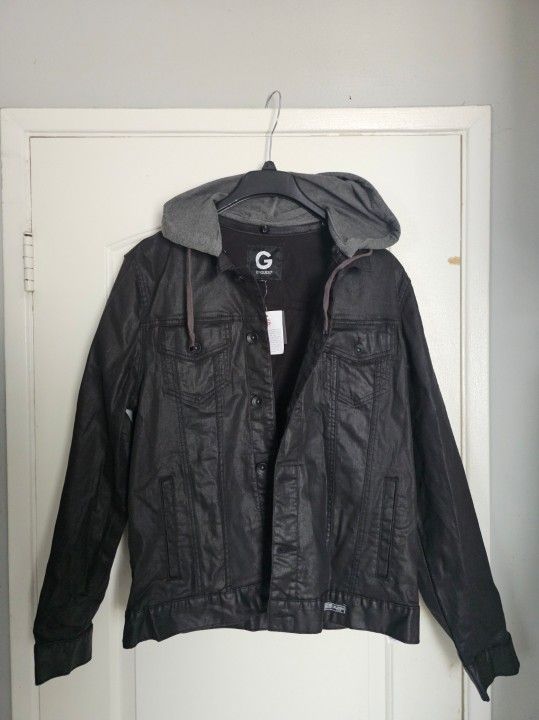 Men's Guess Coated Denim Flex Jacket XL