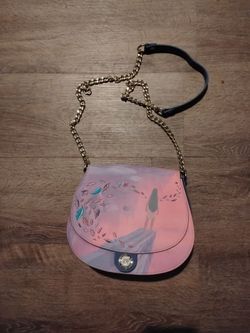 Pink Crossbody Bag with Chain Strap