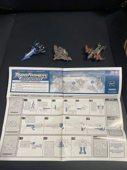 Complete 2003 Transformers Armada Air Military Mini-Con Team 3-Pack Manual