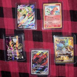 Card Lot Of 5 Pokemon Cards