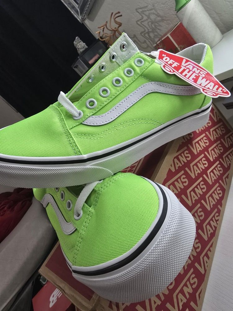 Vans Old Skool (Neon)Green Gecko/Tr Wht
