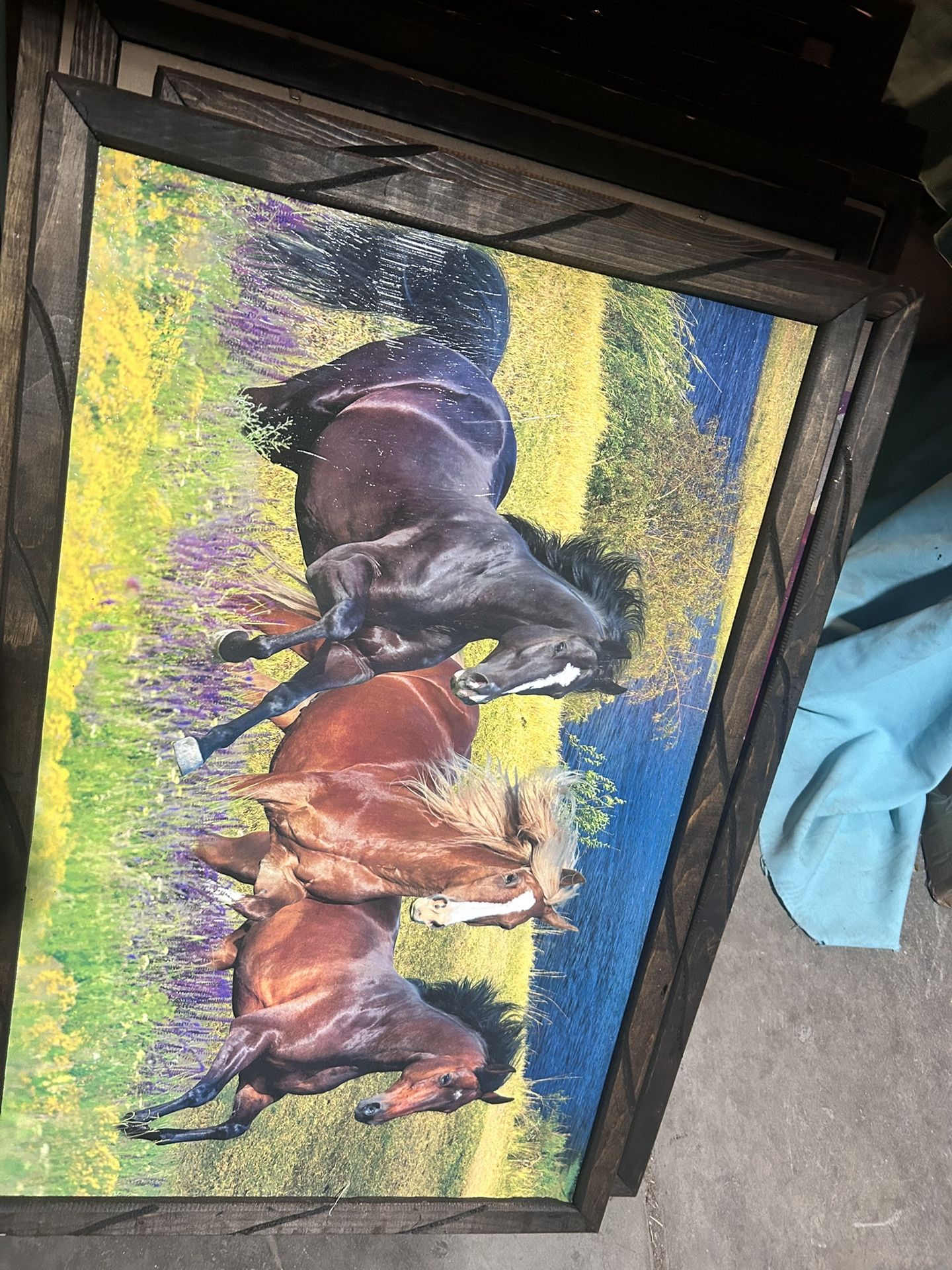 Painting/cuadro De Caballos