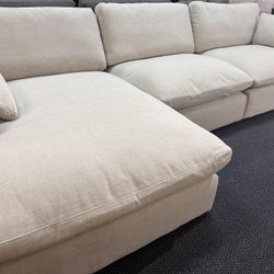 AP 🎉 Super Comfy Cloud Sectional Couch With Chaise// Fast Delivery - Financing 