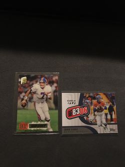 2 John Elway cards