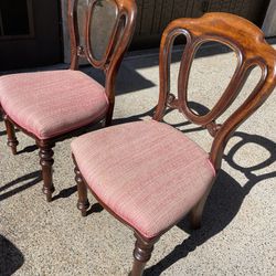 2 PRs. Of Antique Chairs. 