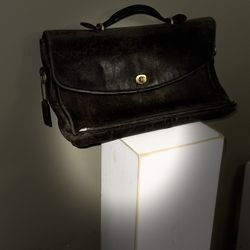 Vintage Leather Coach Bag 