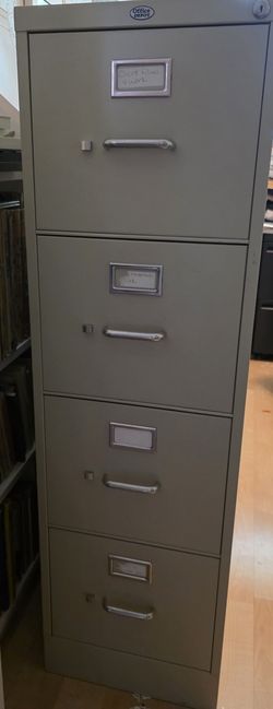 4 drawer locking filing cabinet
