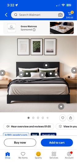 Black Platform Bed Frame