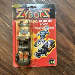 Factory Sealed Vintage Original 1984 Remco Zybots Tractor Trailer Action Figure