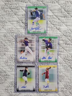 2017 Leaf Perfect Game National Showcase Base Autographed Cards 1/1.