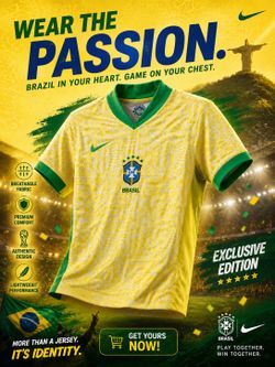 Brazil soccer jersey
